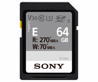 Sony SDXC E series          64GB UHS-II Class 10 U3 V30