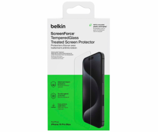 Belkin Screenforce Tempered Gl. antib.iPhone 15 Pro Max O...