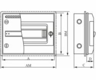 Elektro-Plast Modulární rozváděč 1x8, pod omítku, IP65. R...