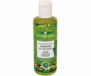 Orientana Ájurvédský vlasový šampon NEEM AND GREEN TEA 210ml