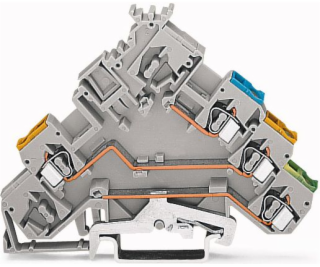 Konektor Wago Rail pro pohony z PE 2,5 mm2 šedý (280-572)