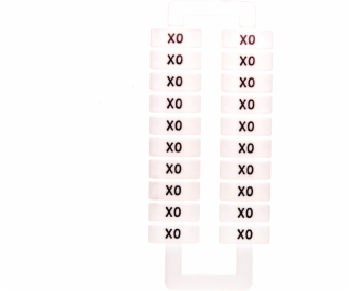 EM GROUP Označovač pro EURO konektory 2,5-70mm2 /X0/ 20 k...