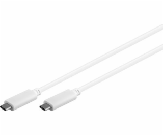 Goobay USB C – USB C kabel bílý 1m (67194)