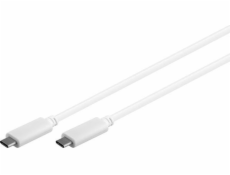 Goobay USB C – USB C kabel bílý 1m (67194)