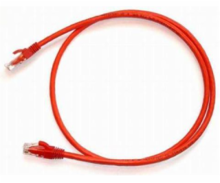 NetRack patchcord RJ45 lisovaný kryt kat. 6 UTP 0,5m červ...