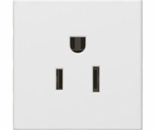 Legrand MOSAIC Single socket w/u 15A US standard white (0...