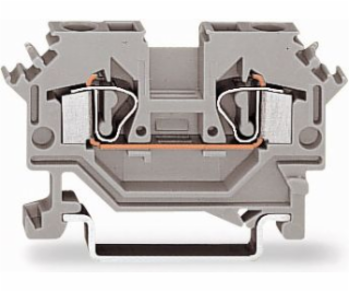 Wago 2vodičová svorkovnice 4mm2 šedá (281-601)