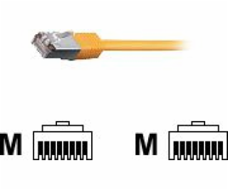 Vybavit Patchcord Cat6, S/FTP, HF, 250 MHz, 2 m, žlutý (6...