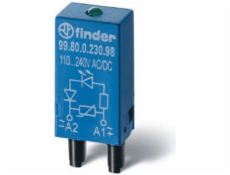 Signalizační modul Finder Green LED + varistor 110 - 240V AC / DC (99.80.0.230.98)