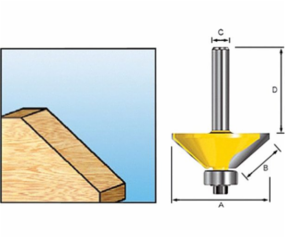 Makita Economy srážecí fréza s 23mm ložiskem (D-09494)