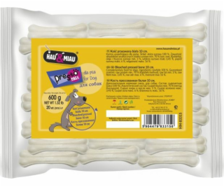 Hau&Miau PRESSED BONE BONE WHITE 10cm, 20ks/bal., 600g/ba...