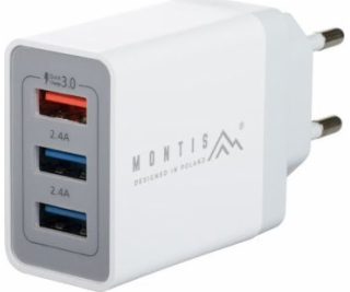 Nabíječka MONTIS Síťová nabíječka 1xUSB 3.0 QC+ 2xUSB 2.4...