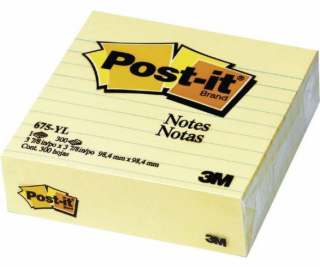 Post-it Pad 675-YL 100x100mm s podšívkou, žlutá (3M0257)