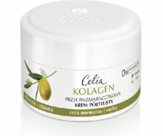 Celia Collagen series Polotučný krém proti vráskám pro no...