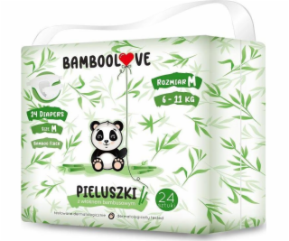 BAMBOOLOVE BAMBOOLOVE JEDNORÁZOVÉ PLENY VEL. M 24KS