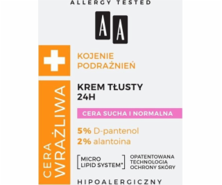 AA AA_Sensitive Skin Zklidňující podráždění Oily Cream 24...