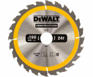 Dewalt kotoučová pila na dřevo 190x30mm, 24 zubů (DT1944-QZ)