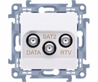 Kontakt-Simon Simon 10 RTV-DATA-SAT koncová anténní zásuv...