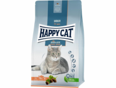 Happy Cat Indoor Atlantic Salmon, suché krmivo, pro dospělé domácí kočky, losos atlantický, 1,3 kg, sáček