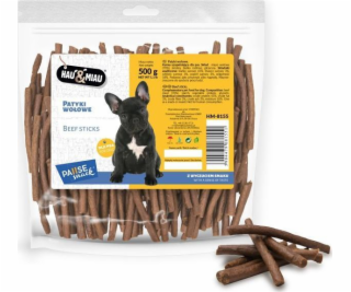 Hau&Meow Pausesnack pochoutka pro psy, hovězí tyčinky 500g