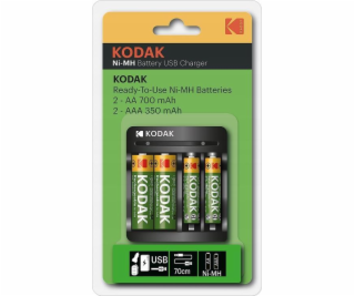 Nabíječka Kodak Usb nabíječka Kodak + 2x Aa 750mah bateri...