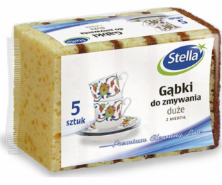 Stella STELLA houbičky na nádobí, s mědí, velké, 5 ks, žl...