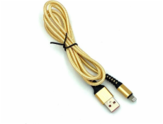 Denmen USB-A – Lightning kabel 1 m zlatý (29359)