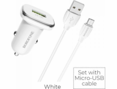 Borofonová nabíječka 1x USB-A 3A (BFO-BZ12A-MW)