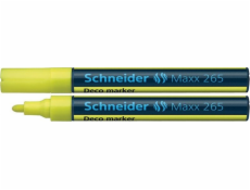 Schneider SCHNEIDER Maxx 265 Deco křídový popisovač, kulatý, 2-3mm, přívěsek, žlutý