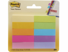 3M POST-IT INDEXING ZÁLOŽKY 12,7X44,4MM 670-10AB PAPÍR 10X50 LIST NEON