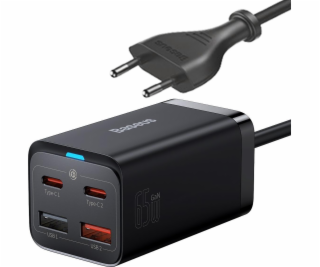 Baseus GaN3 Pre nabíjačka 2x USB-A 2x USB-C 3 A (CCGP040101)