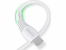 T-Phox USB-A - microUSB USB kabel 1,2 m Bílý