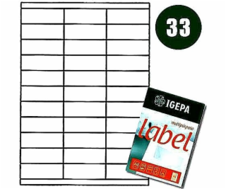 Mondi LABELS A4 IGEPA 70,0 X 25,4 MM BÍLÁ (100)