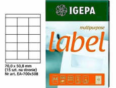 Mondi LABELS A4 IGEPA 70,0 X 50,8 MM BÍLÁ (100)