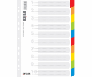 KARTONOVÉ VLOŽKY Herlitz A4 INDEX LAMINOVANÉ 10 BAREV