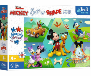 Trefl Puzzle 60 dílků Super Shape XXL S Mickeym je vždy z...