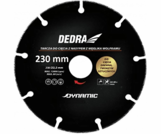 Dedra kotouč na řezání dřeva, plastů 230mm/22,2 (HR1006)