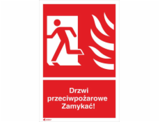 ANRO Plaque Protipožární dveře uzamykatelné 150 x 205 mm (30P/F1/FS)