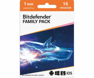 Bitdefender 15 zařízení 12 měsíců (PLBITDBS04)