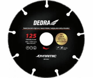 Dedra kotouč na řezání dřeva, plastů 125mm/22,2 (HR1002)