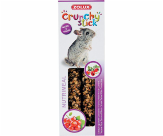 Zolux Crunchy Stick činčila divoká růže/rybíz 115g