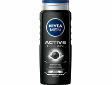 Nivea Active Clean sprchový gel 3v1 500ml