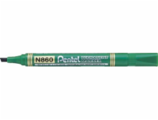 Pentel Permanentní popisovač N860, zkosený hrot, zelený (42K054D)