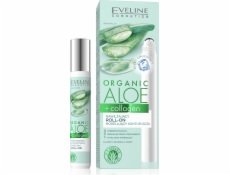 Eveline Organic Aloe Moisturizing roll-on modelující oční kontury 3v1 - všechny typy pleti 15ml (5903416027935)