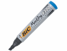 Bic permanentní popisovač 2300, modrý zkosený hrot