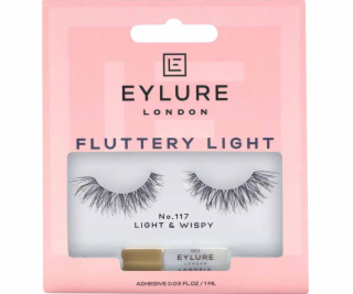 Eylure EYLURE řasy s lepidlem FLUTTERY LIGHT No.117 Light...