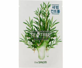 SAEM Natural Mask Shee Tea Tree osvěžující pleťová maska ...