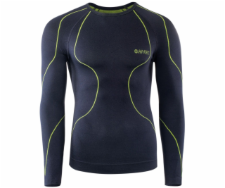 Hi-Tec pánské tričko IKAR TOP black/lime punch velikost L