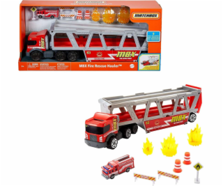 Mattel Vehicle Matchbox Transporter Hasičský vůz