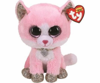 YOU INC. TY BEANIE BOOS FIONA růžová kočka 24cm 36489 TY